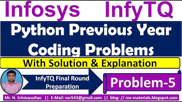 InfyTQ Previous Coding Problems | Python Coding Problems | Strings Related Problem | Problem-5