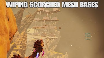 Wiping Scorched Mesh Bases + Meshing in a Hard Ab Ark Ascended Official PVP