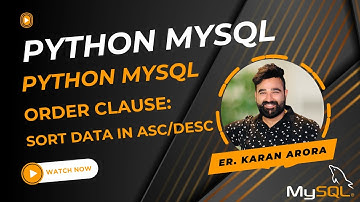 How To Sort MySQL Data in Ascending or Descending Order with "ORDER BY" Statement Using Python