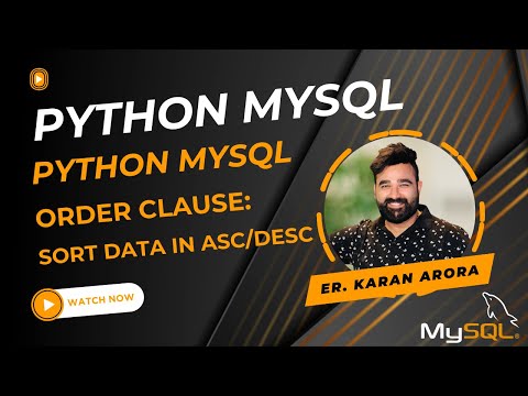 How To Sort MySQL Data in Ascending or Descending Order with "ORDER BY" Statement Using Python