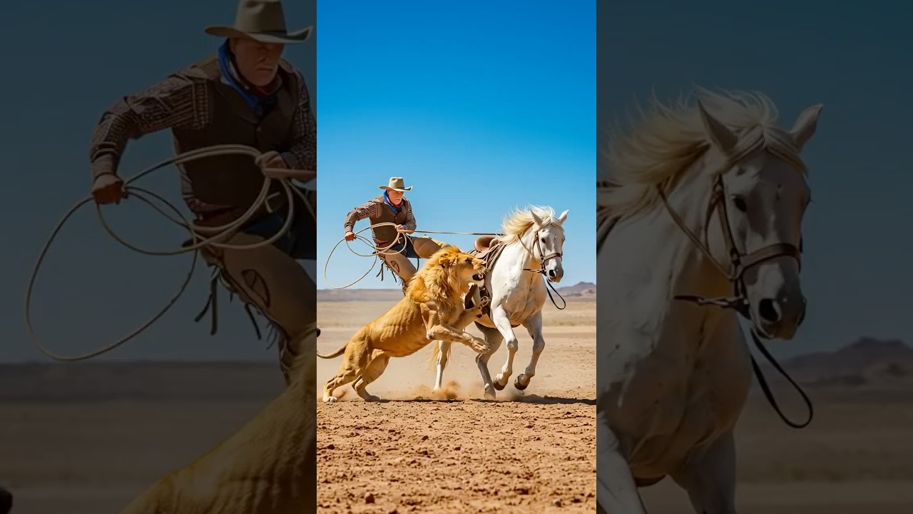 Lion vs White Horse,ai,사자와 백마, 목숨 건 대결