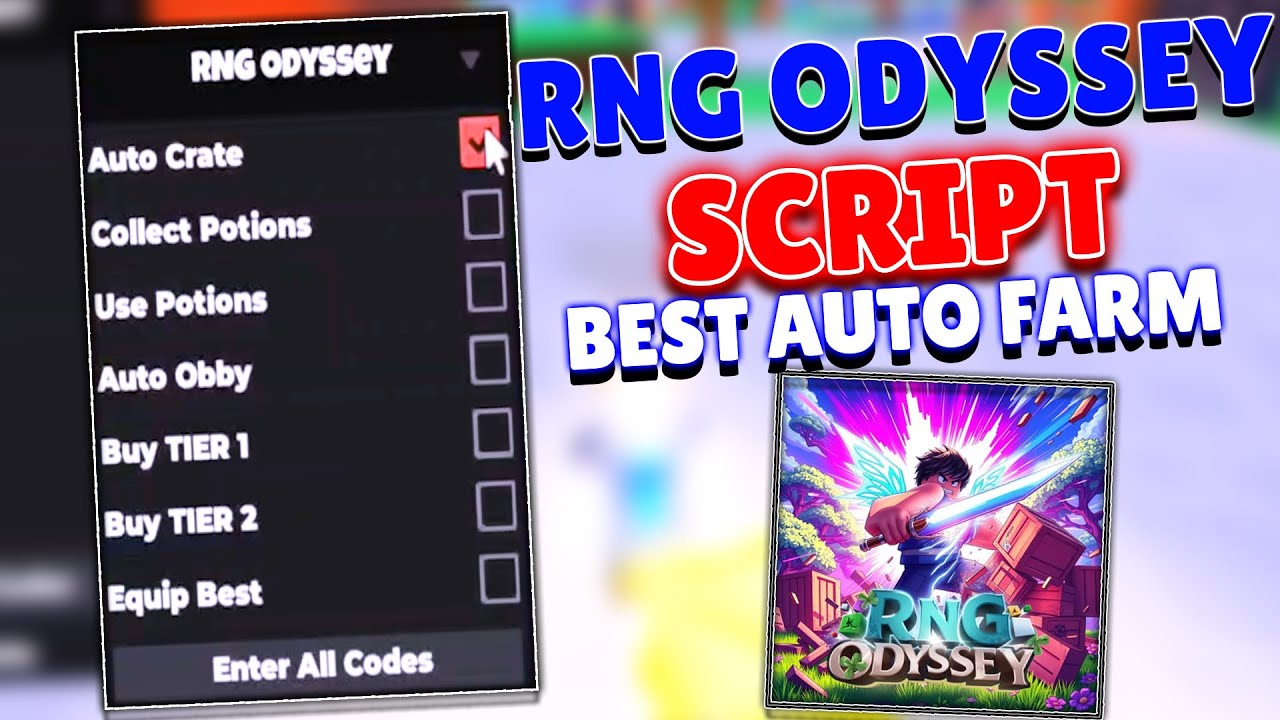 RNG Odyssey Script / Hack - Auto Farm, Auto Crate, Get All Codes - YouTube