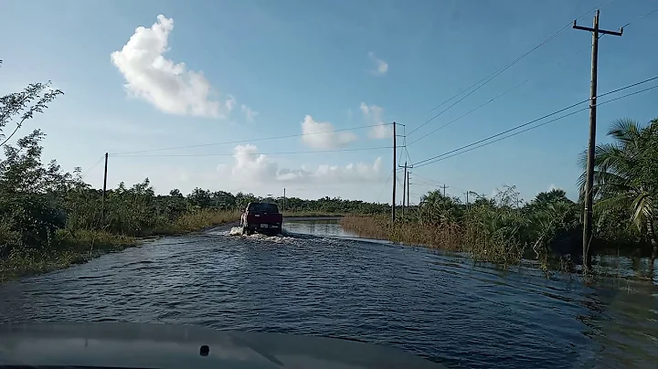Highway Flooding just before the Garbage Plant, Bo...