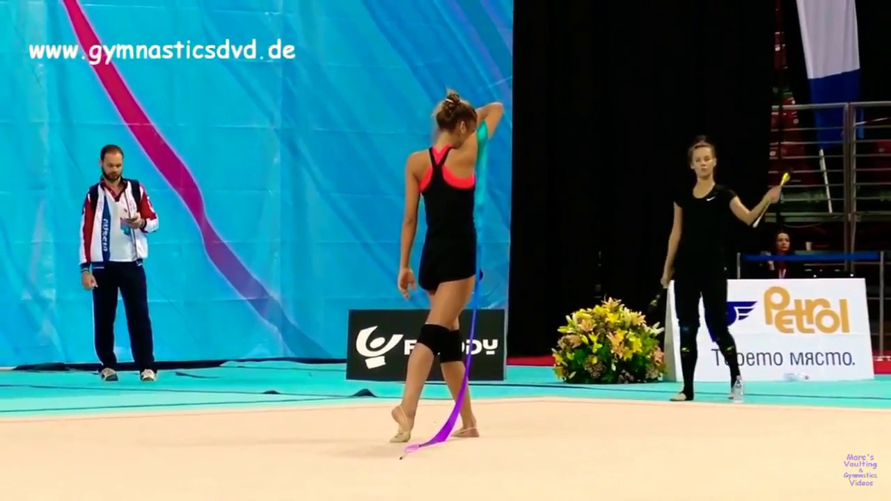 Alexandra Soldatova - Ribbon Podium Training // WC 2018 SOFIA
