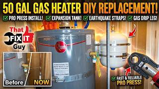 Helping My Neighbor Install a 50-Gal Rheem Gas Water Heater
