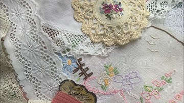 Vintage Slow Stitch Kit Haul #slowstitch #slowstitching #vintageembroidery #roxysjournalofstitchery