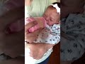 After lots of tears, she finally fell asleep in my arms #ytshorts #rebornbaby #babydoll #fyp #shorts