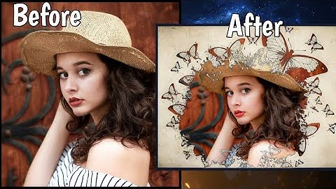 PixelLab Butterfly Splash Effect | PixelLab photo editing | Pixellab- Lightroom editing tutorial