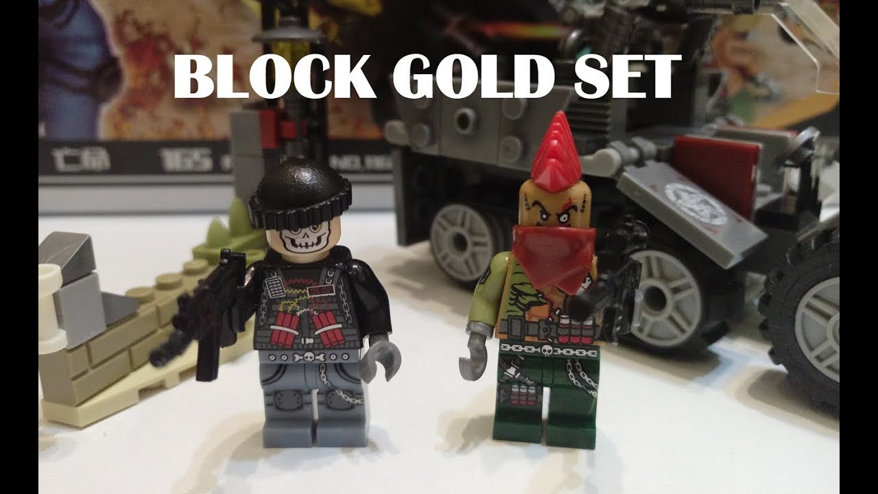 lego block gold