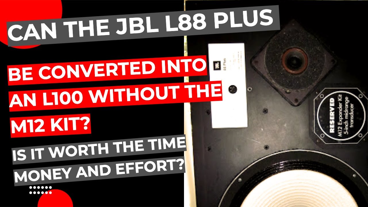 JBL L88 Plus Conversion to a JBL L100 Century (2nd Version) - YouTube