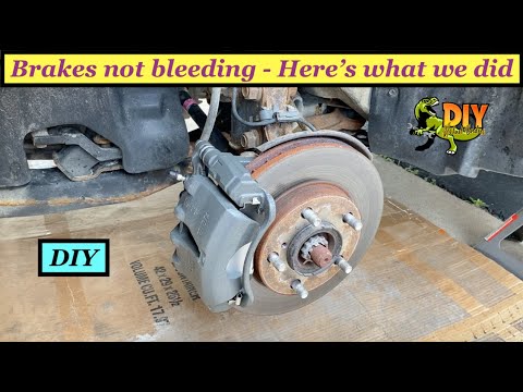 Brakes not bleeding Here's what we did - DIY
