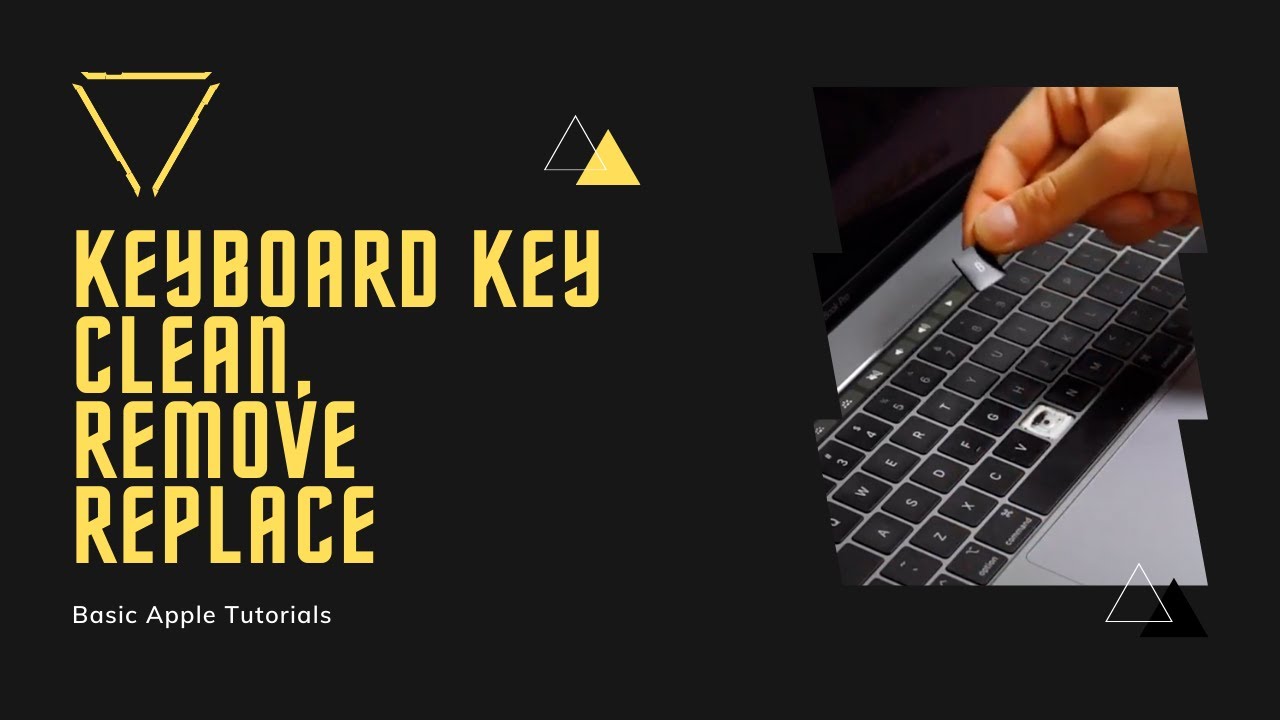 How To Remove Replace Or Clean MacBook Pro Touchbar Keyboard Key DIY 