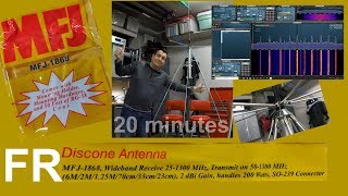 MFJ-1868 - Antenne discone pour récepteurs SDR à large bande
For the English version please follow the link below.
https://www.youtube.com/watch?v=vt3zuxrDnYY
Le MFJ-1868 est une antenne discone à bande ultra-large à bas coût, avec une gamme de réception (RX) de 25-1300 MHz et il peut être utilisé pour transmettre (TX) de 50 à 1300 MHz. Il peut gérer jusquà 200 watts.
Idéal pour 6/2/11 mètres, bandes de jambon 70/33/23 CM. Excellent pour tester divers émetteurs sur un seul coaxial ou pour être utilisé avec un récepteur SDR à large bande. Comprend un connecteur SO-239, un câble coaxial de 50 pieds avec PL-259 installé, des éléments en acier inoxydable et du matériel de montage.
Si vous êtes nouveau dans le passe-temps, cest une très bonne antenne de départ.
Pour plus dinformations, consultez le site Web du fabricant via le lien ci-dessous.
73
Pascasl VA2PV MFJ-1868 - Antenne discone pour récepteurs SDR à large bande