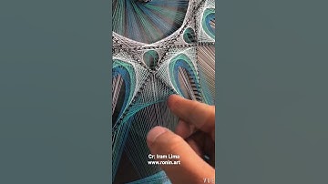 🧵This string art is so beautiful 😍 #shorts #stringart #arttutorial