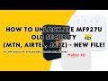 How to unlock zte mf927u old security mtn airtel jazz  others new file  romshillzz