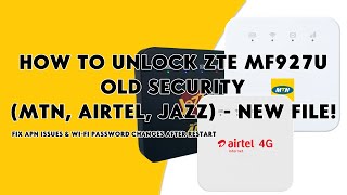 How To Unlock ZTE MF927U Old Security (MTN, Airtel, Jazz & Others) New File! - [romshillzz] screenshot 4