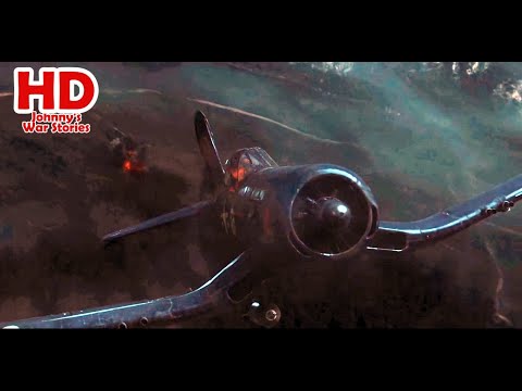 Corsair Vs A.A. Gun - Korean War