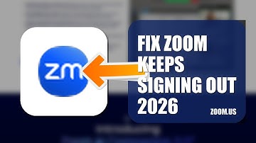 How To Fix Zoom Keeps Signing Out 2026