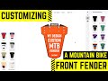 How to make a custom mountain bike front fender  defend ride co