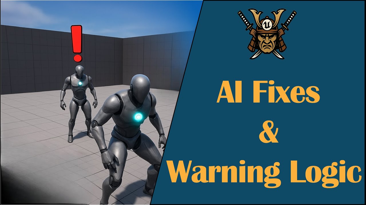 Fixing AI Bugs & Improving Warning Logic |Stealth Gameplay System in UE05 part 5.5