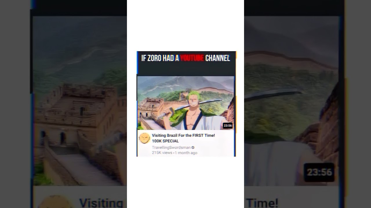 Zoro the explorer | Zoro's Youtube channel 