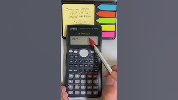 Rekenmachinegeheimen: Hoe u graden ° naar radialen (r) converteert met de Casio Scientific-rekenm...