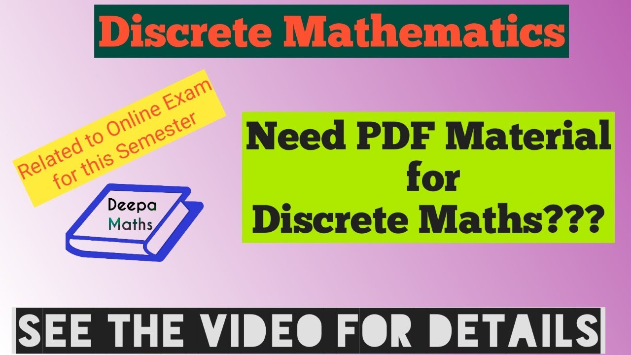 Discrete Maths PDF Material for MCQ preparation