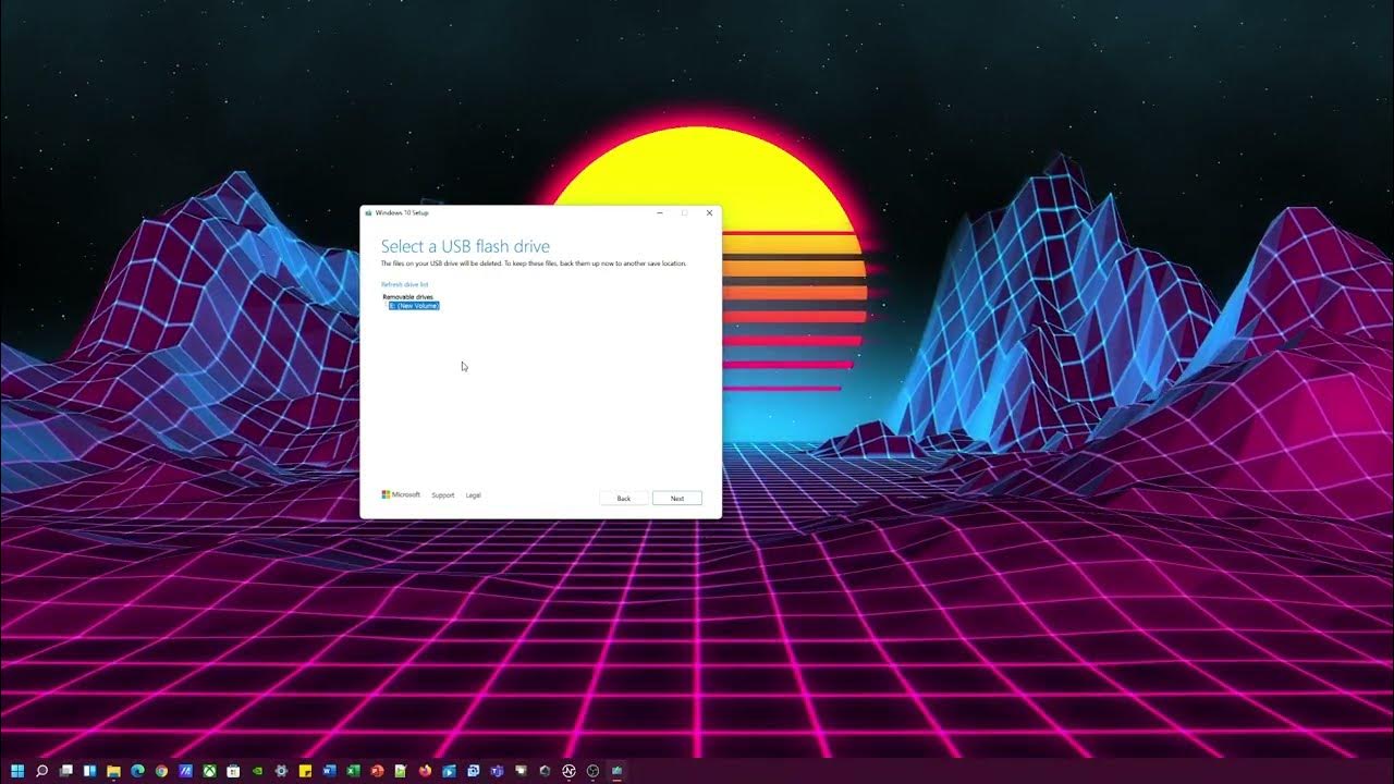 How to set up Windows 10 installation Flash Drive YouTube