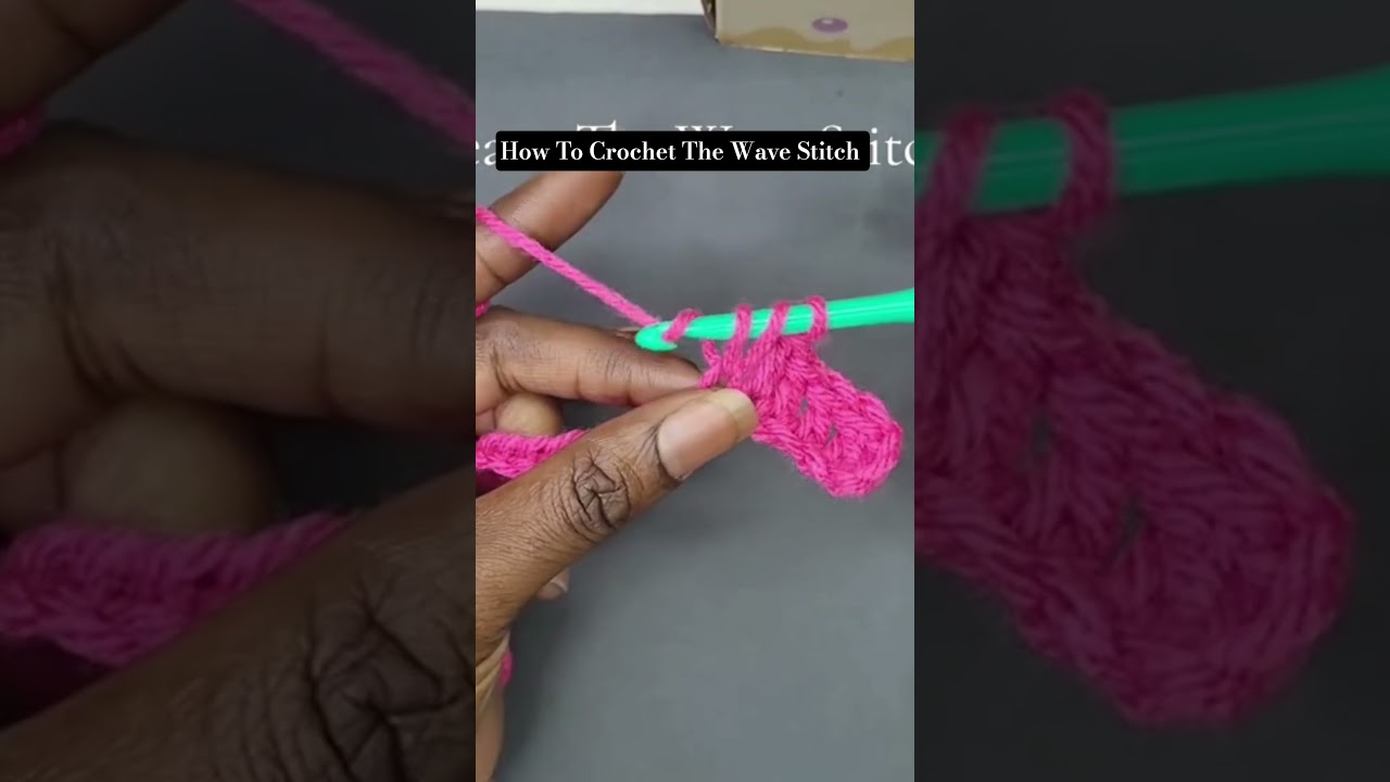 How To Crochet The Wave Stitch #crochet #crochettutorial - YouTube