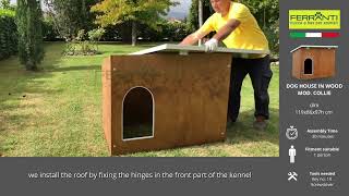 Large Outdoor Wooden Dog Kennel Insulated With Sloping Roof Mod Collie Video Tutorials - Ferranti
