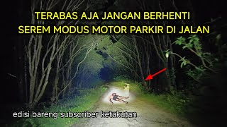 Full merinding - ada motor terparkir! subscriber ikut ketakutan lihat pocong sampai sendal panik