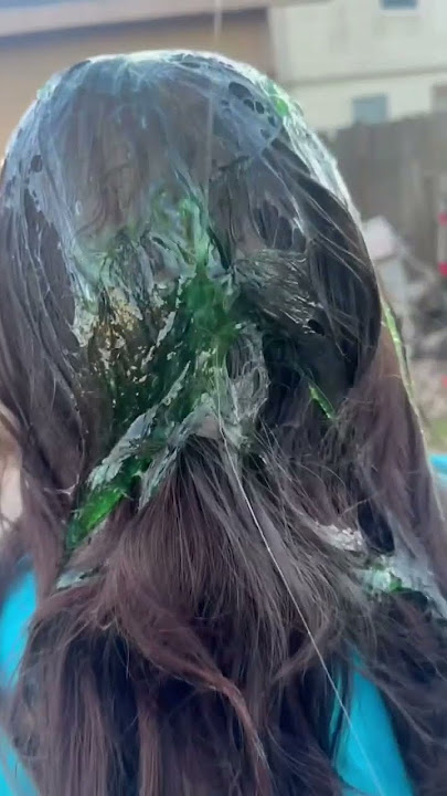 How To Remove Slime From Your Hair 😱💇🏻‍♀️ #shorts