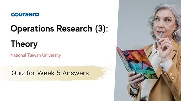 Operations Research (3): Theory Quiz for Week 5 Answers