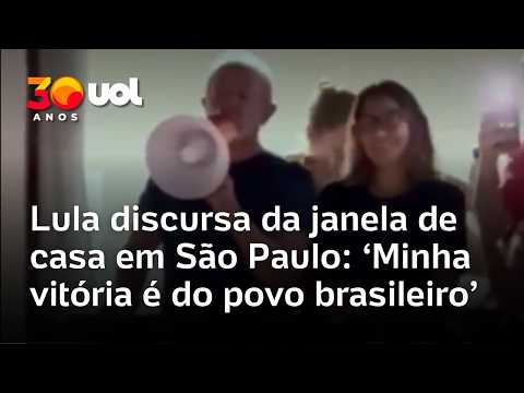 Lula speaks from his window in São Paulo: 'My victory belongs to the Brazilian people'