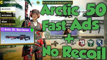 FASTEST🔥☢️ QUICKSCOPING ARCTIC.50 GUNSMITH | ARCTIC .50 BEST GUNSMITH IN COD MOBILE | ARCTIC.50 CODM