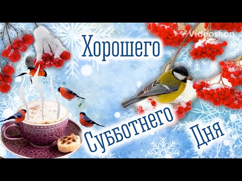 Хорошего Субботнего Денёчка😉С Добрым Субботним Утром☕️Музыкальная Открытка С Добрым Утром😊