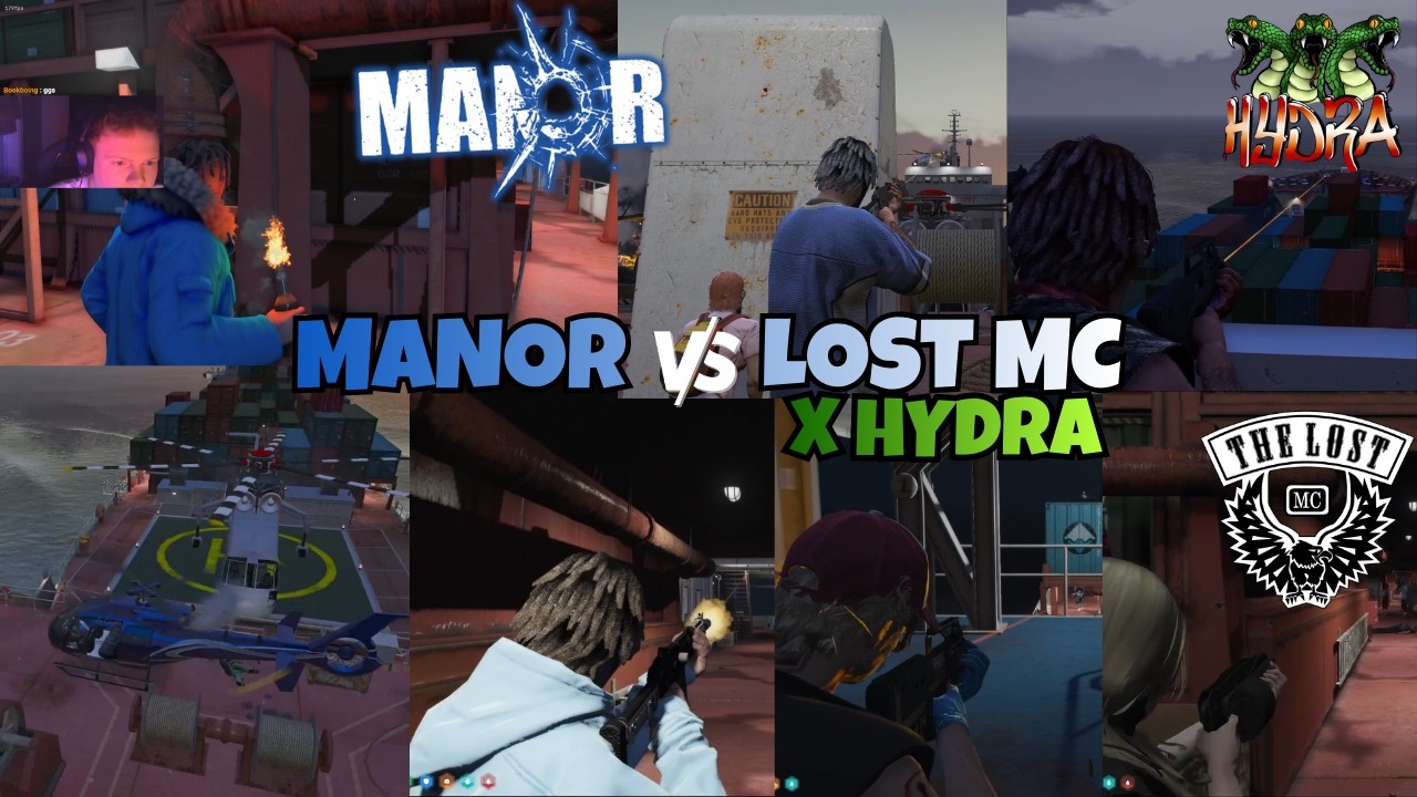 Manor vs Lost MC x Hydra // OG HotDrop Cargo Ship | MULTIPOV | NOPIXEL 4.0 GTA RP