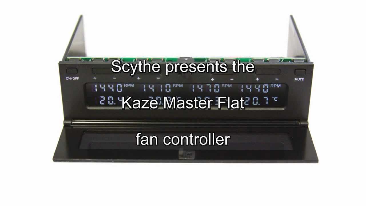 Scythe Kaze Master Flat (KM06-BK) presentation video - YouTube