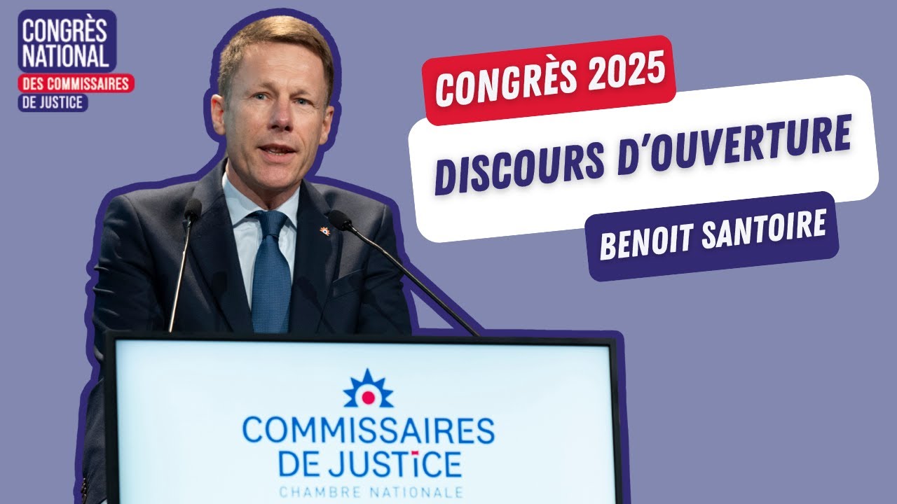 Discours de Benoît Santoire | Président des commissaires de justice