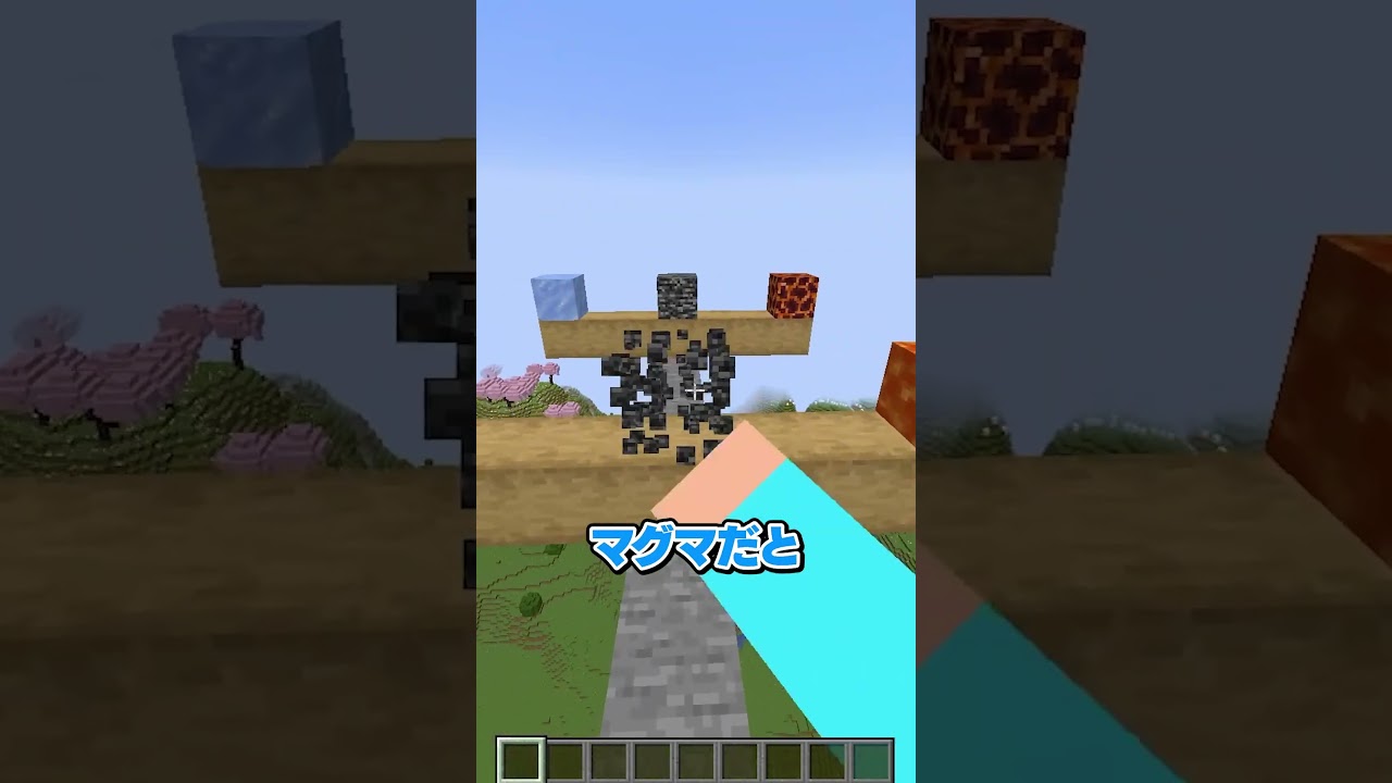 どっちの方が重い? #shorts #マイクラ