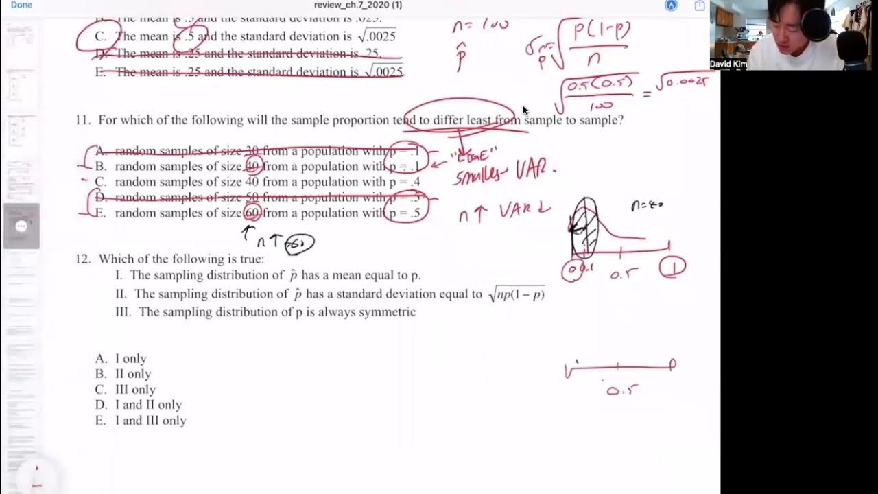 Chapter 7 AP Statistics Review - YouTube