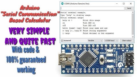 Arduino Serial Communication Based Calculator