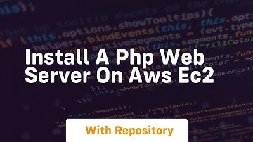 Install a php web server on aws ec2