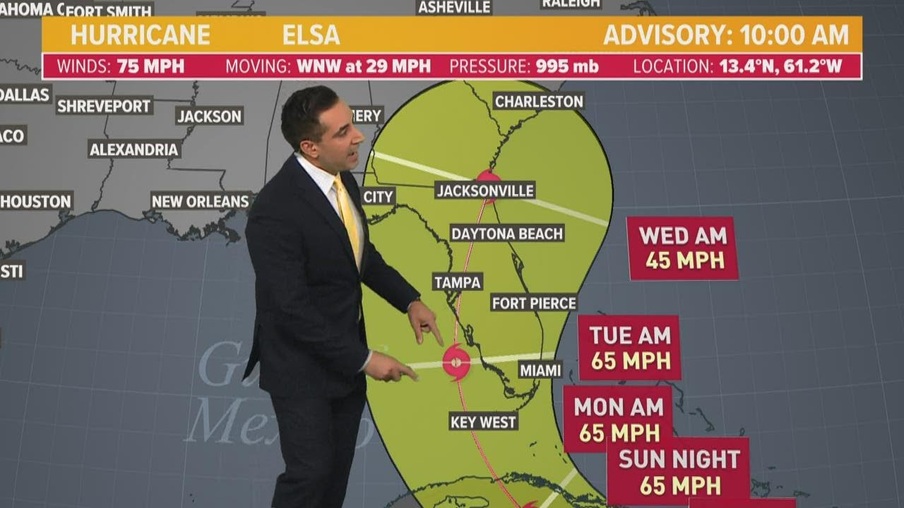 Hurricane Elsa update: Florida watching forecast track closely