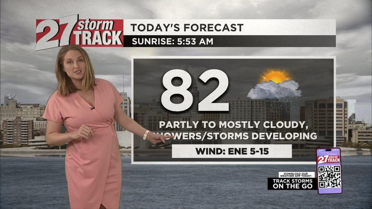 Tracking showers, storms late Monday - YouTube