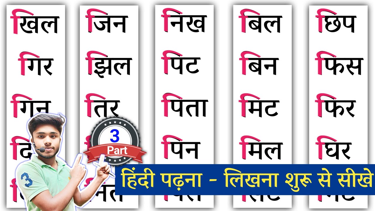 हिंदी पढ़ना कैसे सीखें ? Hindi Padhna Kaise Sikhe | Choti i Ki Matra Wale Shabd | How To Learn Hindi
