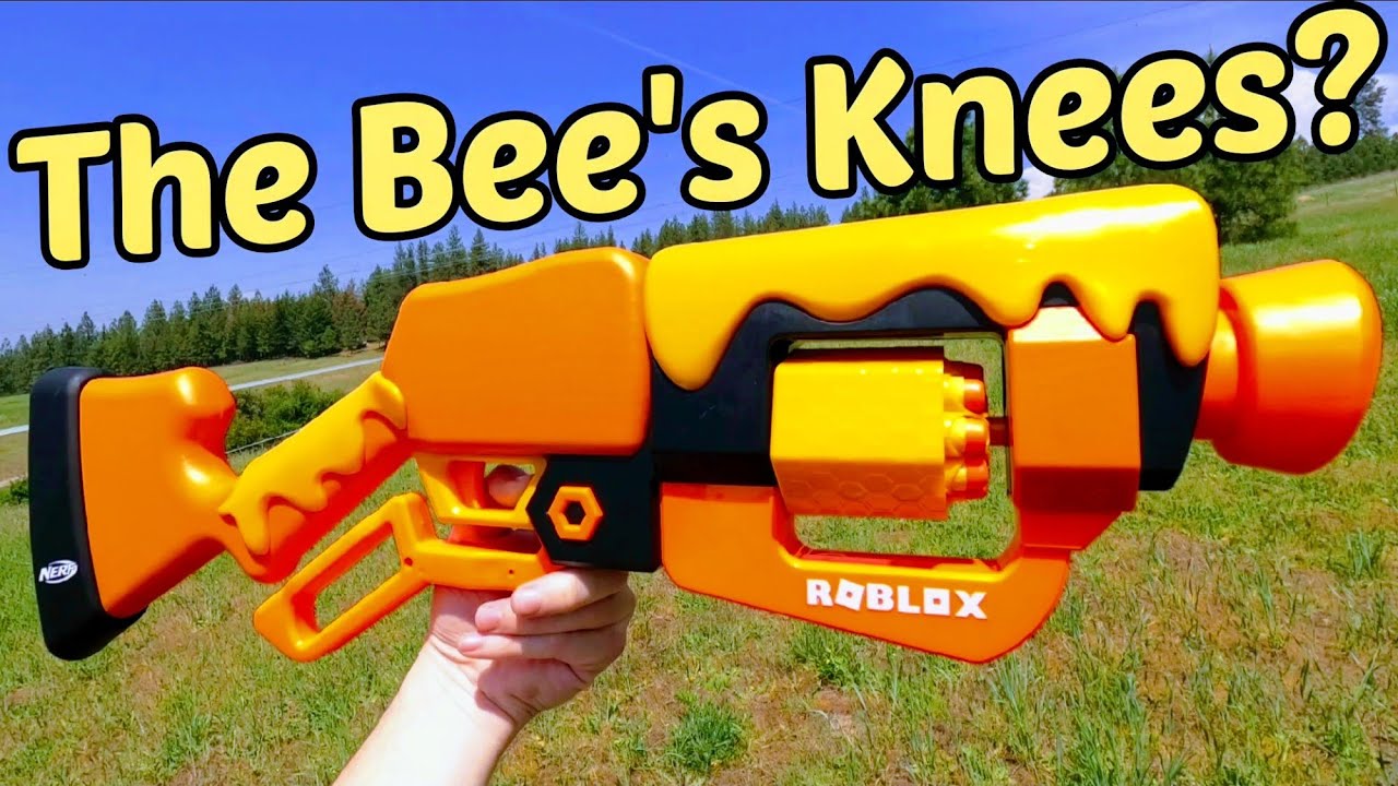 Nerf Roblox Adopt Me! Bees! Lever Action Dart Blaster Gun Includes Code New