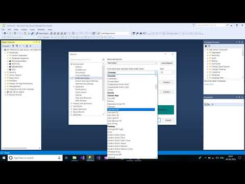 How to change color and fonts in SSMS