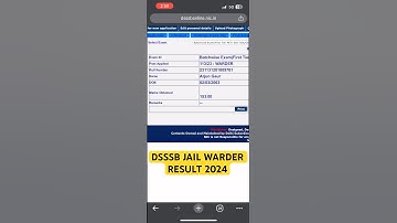 DSSSB Jail Warder 2024 Result | Comment Your Marks #dsssb #jailwarder #warder #dsssb2024 #result