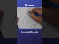 How to Draw a Circle   3D Trick art on Graph paper #shorts